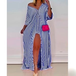 NEW: Striped Maxi Dress
